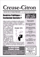 Creuse-Citron - No 1, septembre 2004.
